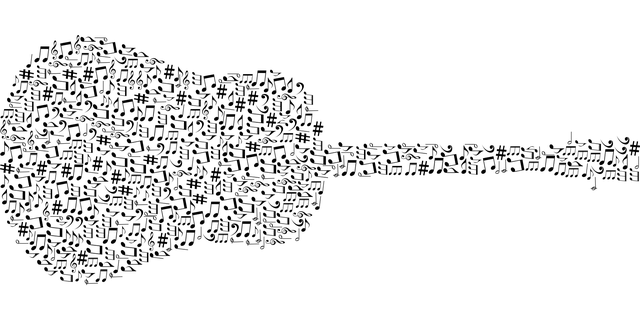 Guitar Notes Drawing